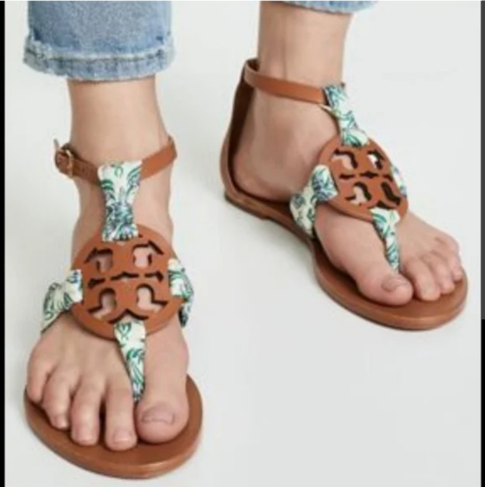 Tory Burch Miller Scarf Sandal (Women) size 9